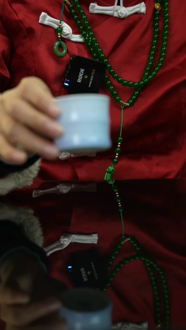 【闪购商品】丁香紫竹节杯景德镇上庄陶瓷