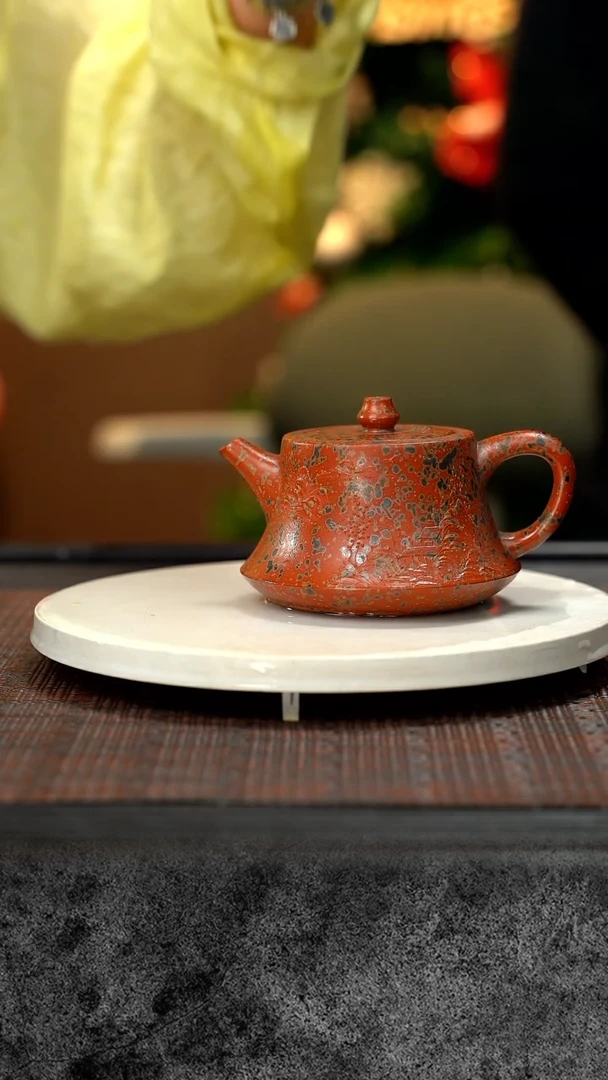 【闪购商品】紫砂茶壶墨金烧  柱础 ZCJ