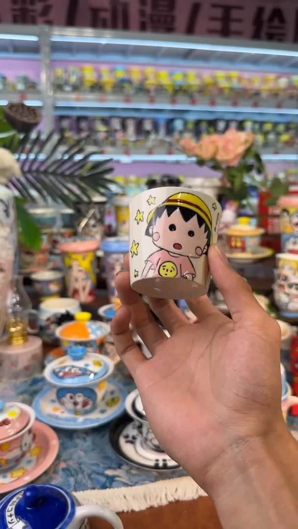 高温釉下彩纯手工手绘陶瓷