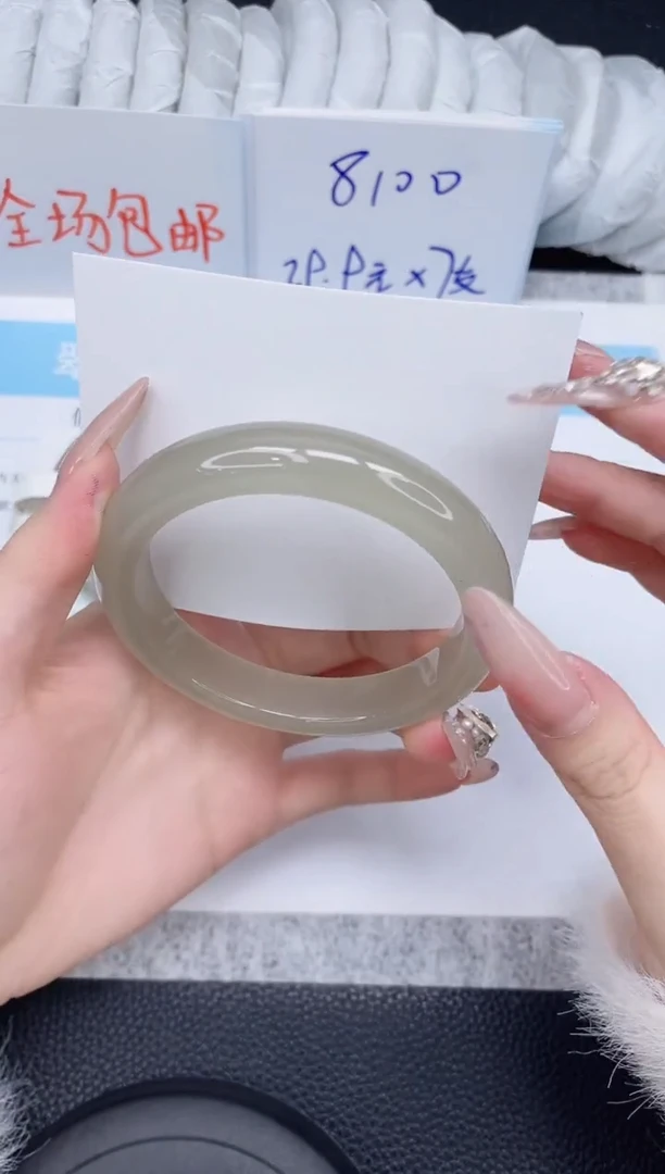 未镶嵌手镯石英质玉91-62.5