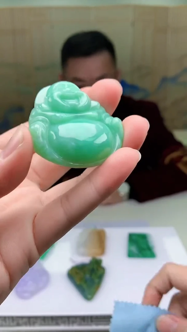 【闪购商品】定制翡翠未镶嵌5152bb-毛货挂件41