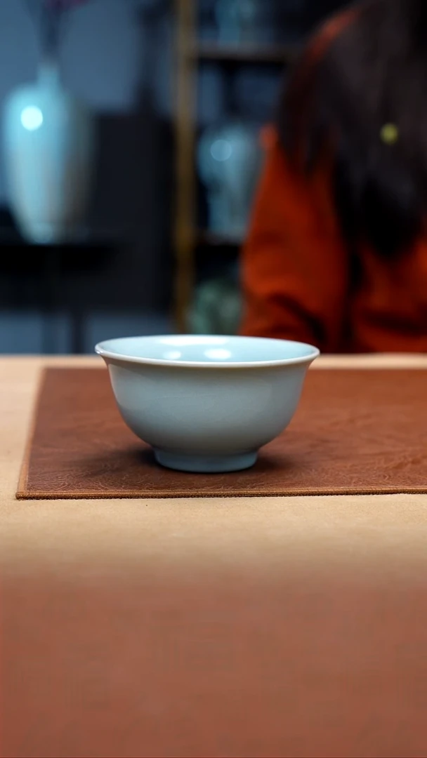 【闪购商品】珑匠天青支钉揽月杯