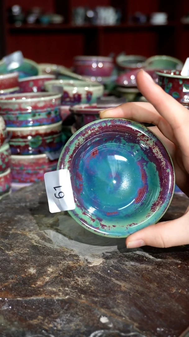 摆件精品窑变钧瓷茶器