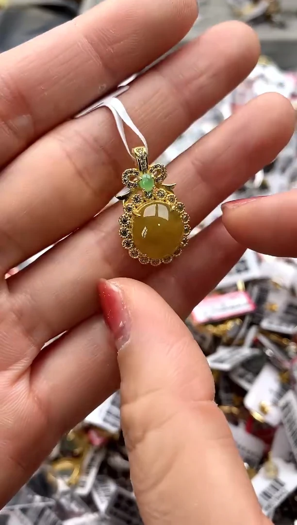 【闪购商品】翡翠戒指银S925镶嵌6666666    2