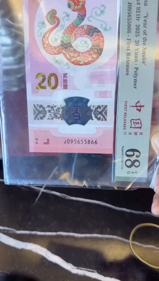 塑料2025 蛇钞  单张  095655866