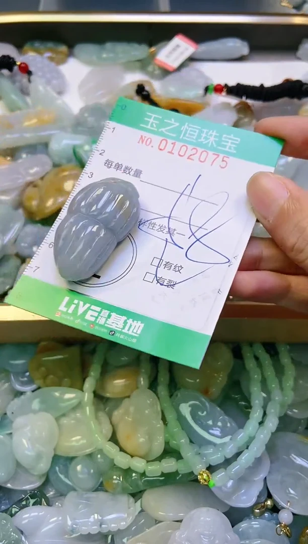 翡翠未镶嵌颈饰闪购0102075