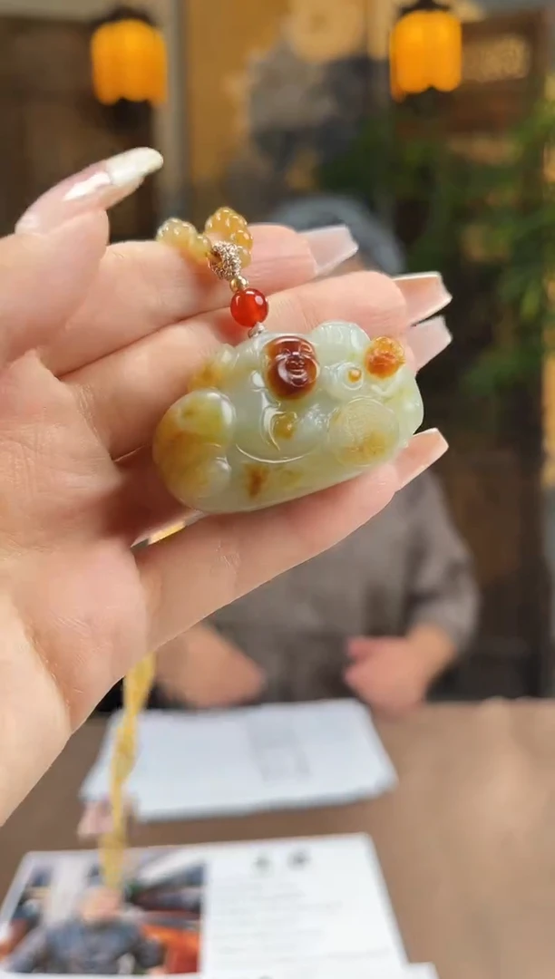 和田玉未镶嵌颈饰S373