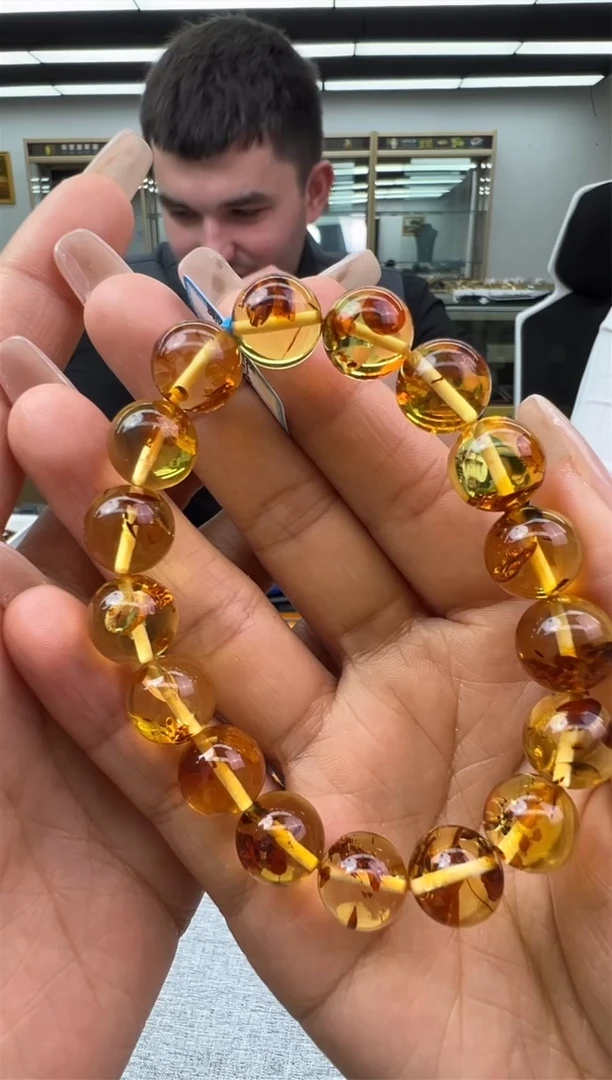 【闪购商品】琥珀手链未镶嵌40秒拍号