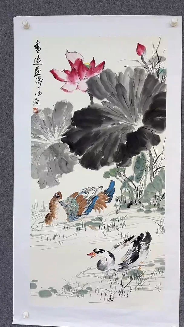 国画李纲-8平尺-花鸟国画
