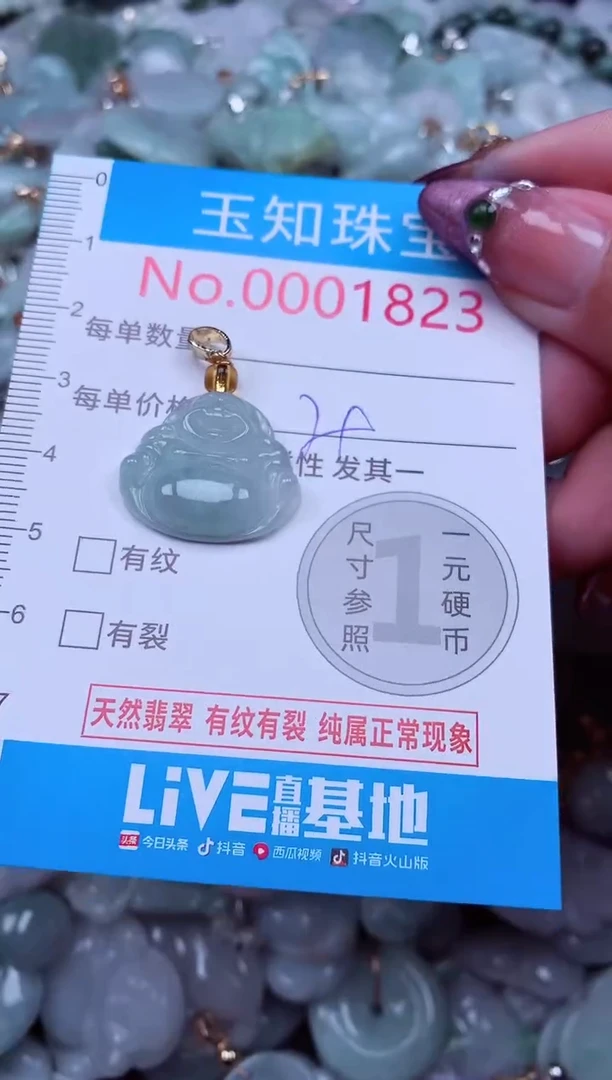 吊坠(不含链)未镶嵌翡翠1823