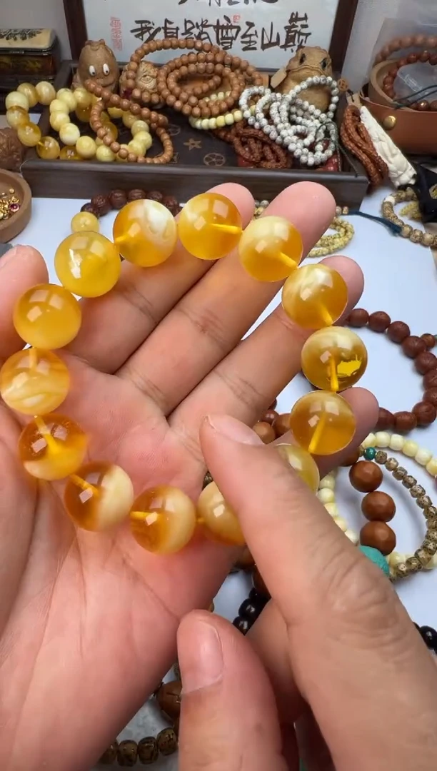 手串蜜蜡未镶嵌蜜蜡手串