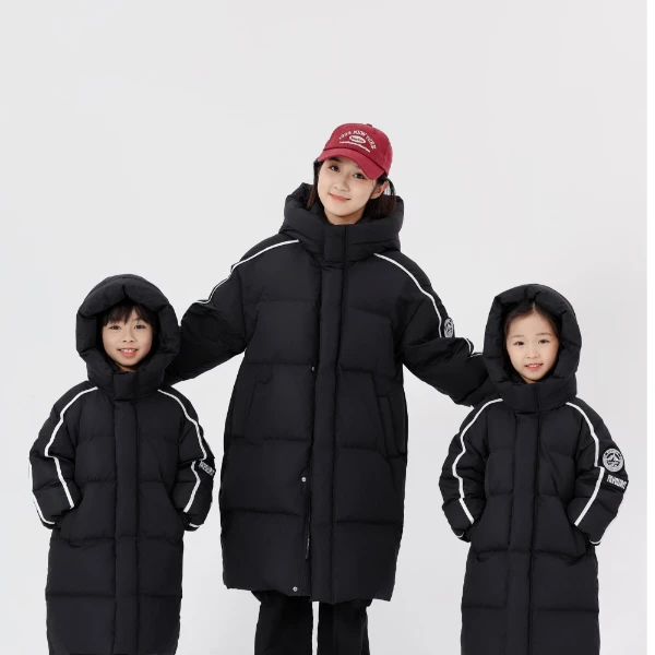 【主播推荐】2025木木屋冬款时尚儿童连帽羽绒服XGS133