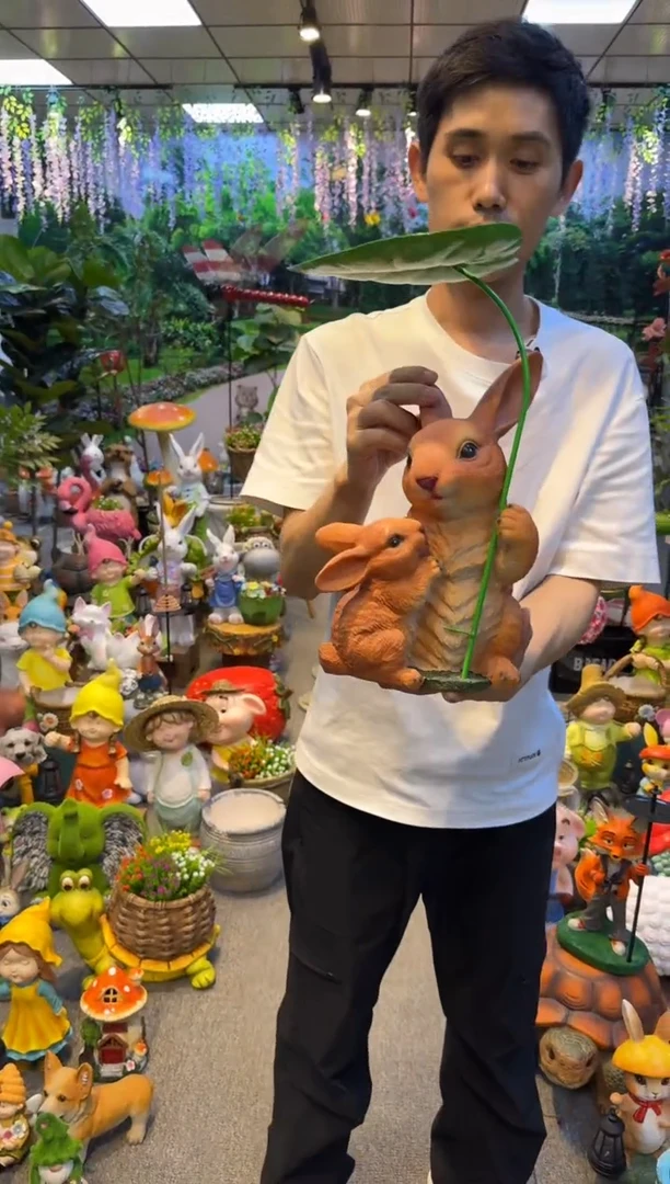 无花朵花园庭院摆件&00&