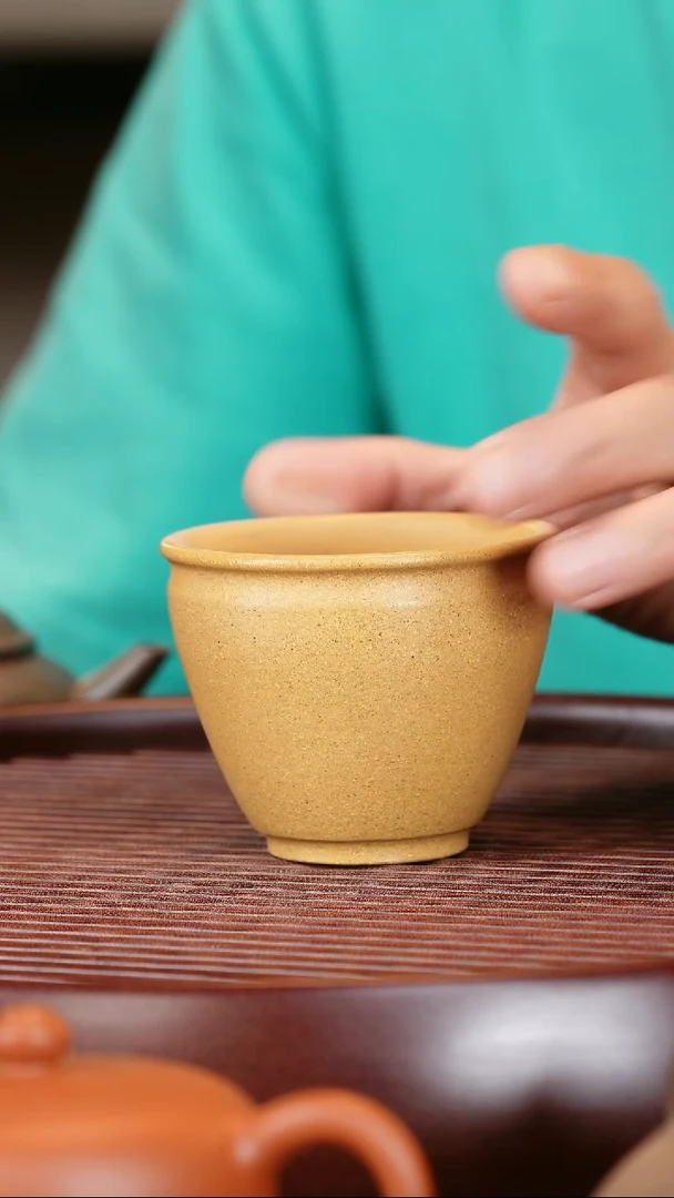 茶杯紫砂黄金段主人杯