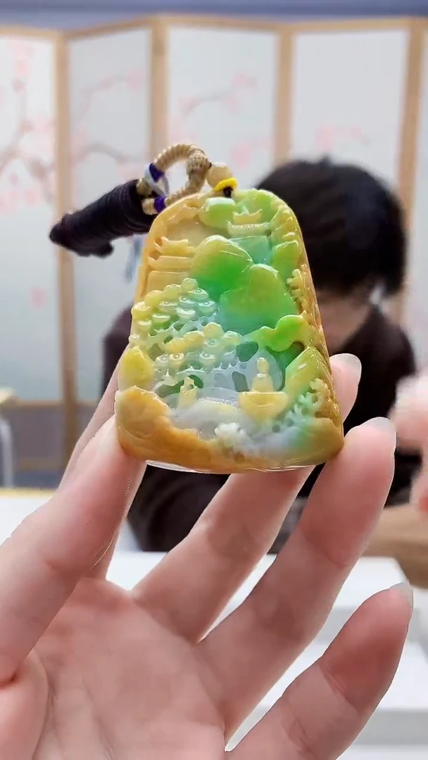 未镶嵌定制翡翠5145ry-毛货挂件64