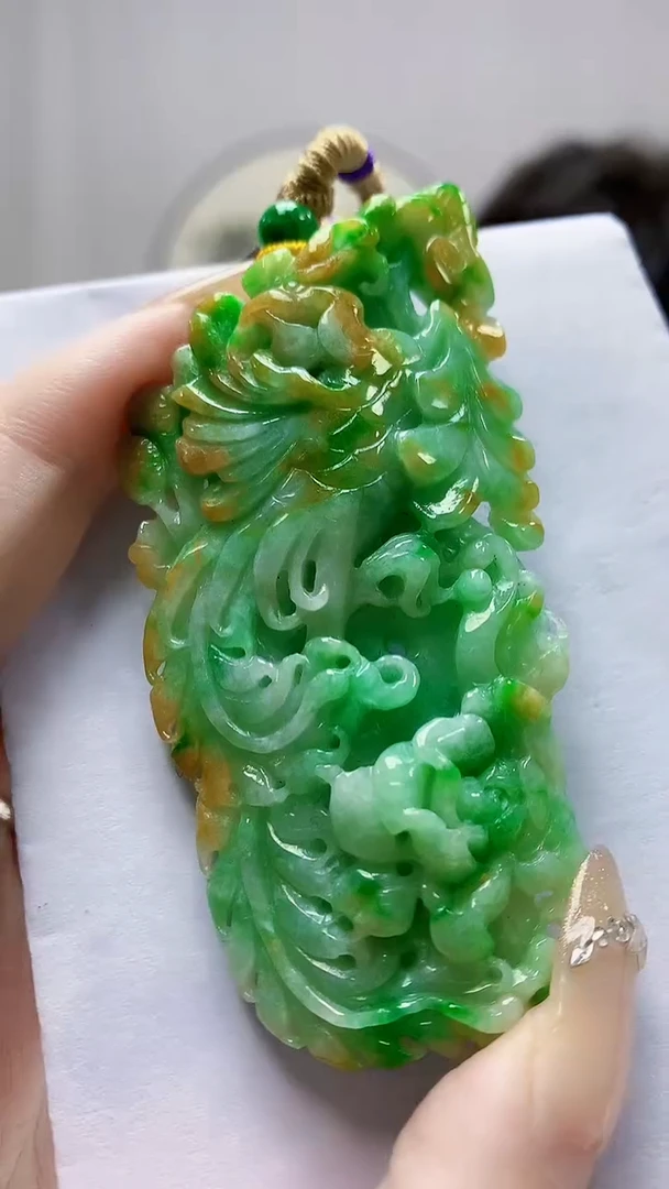 未镶嵌定制翡翠4688DD-毛货挂件105