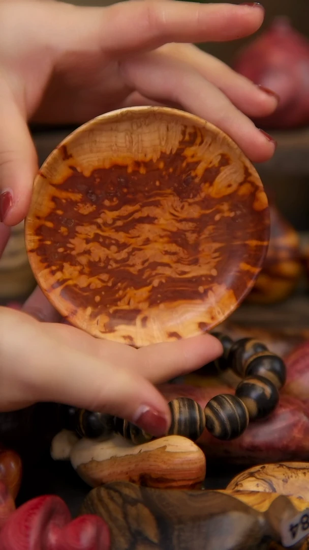 【闪购商品】木山杏火焰纹小圆盘盘子