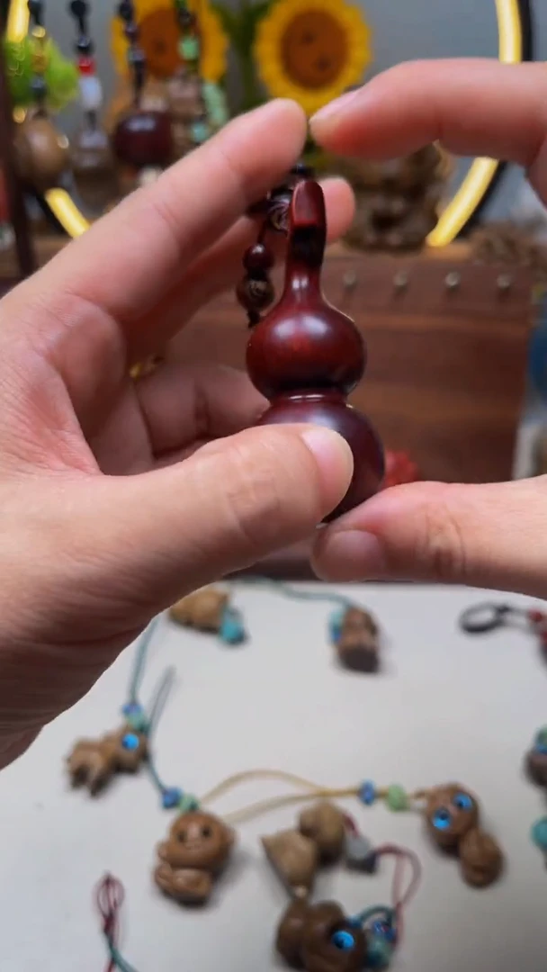 檀香木紫檀葫芦挂件