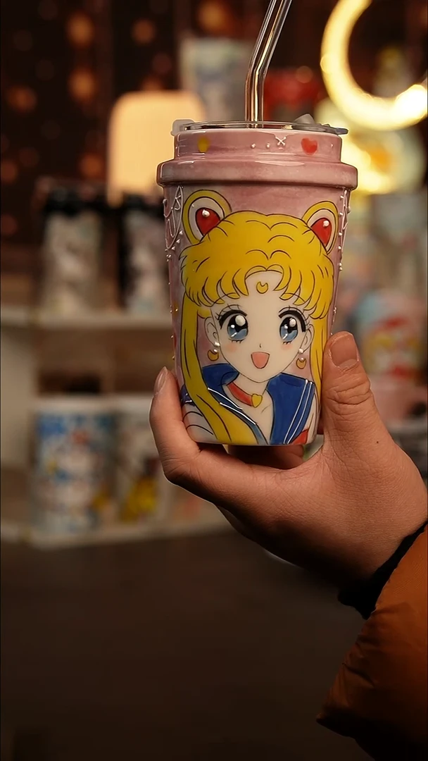 （玉泥）景德镇手工手绘文创陶瓷杯