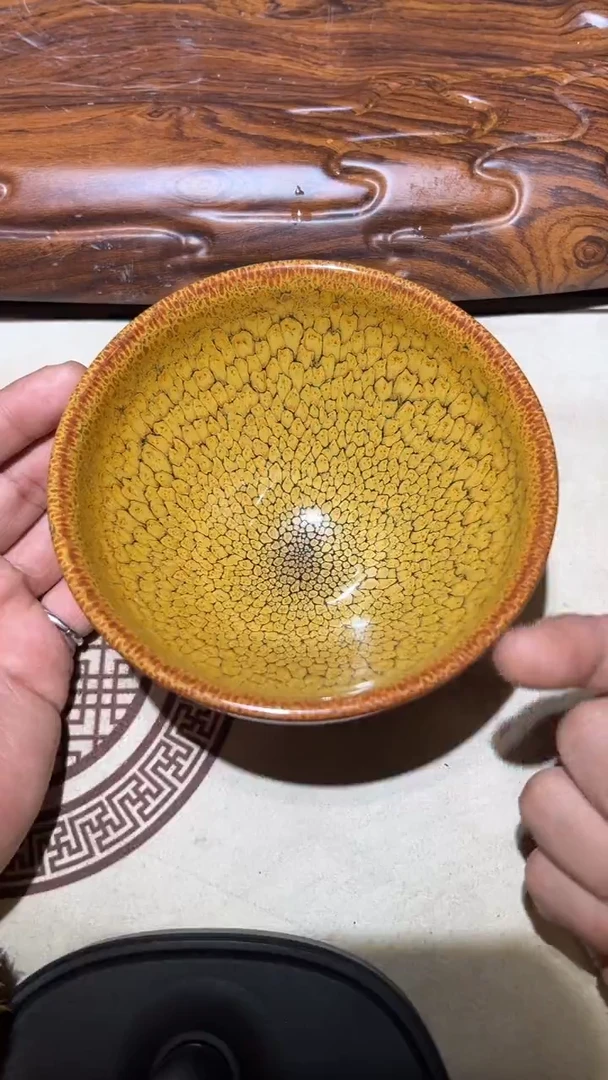 【闪购商品】茶盏名家朱志雄建盏（带证书礼盒）32