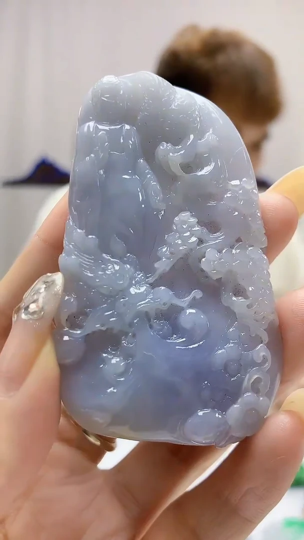 定制翡翠未镶嵌4868DD-毛货挂件178