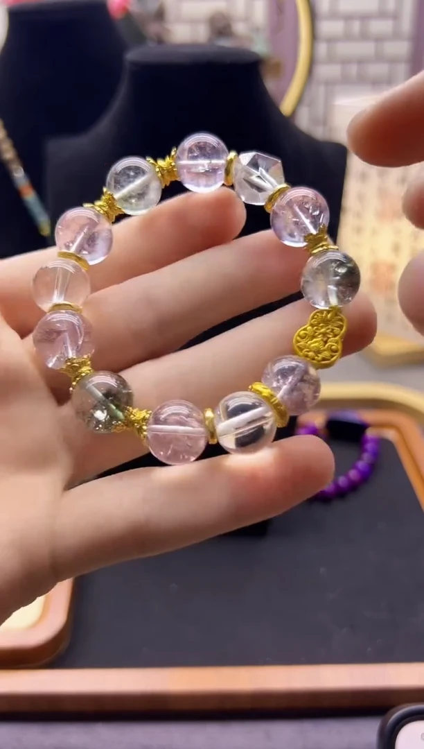 【闪购商品】水晶手链14K金镶嵌S528