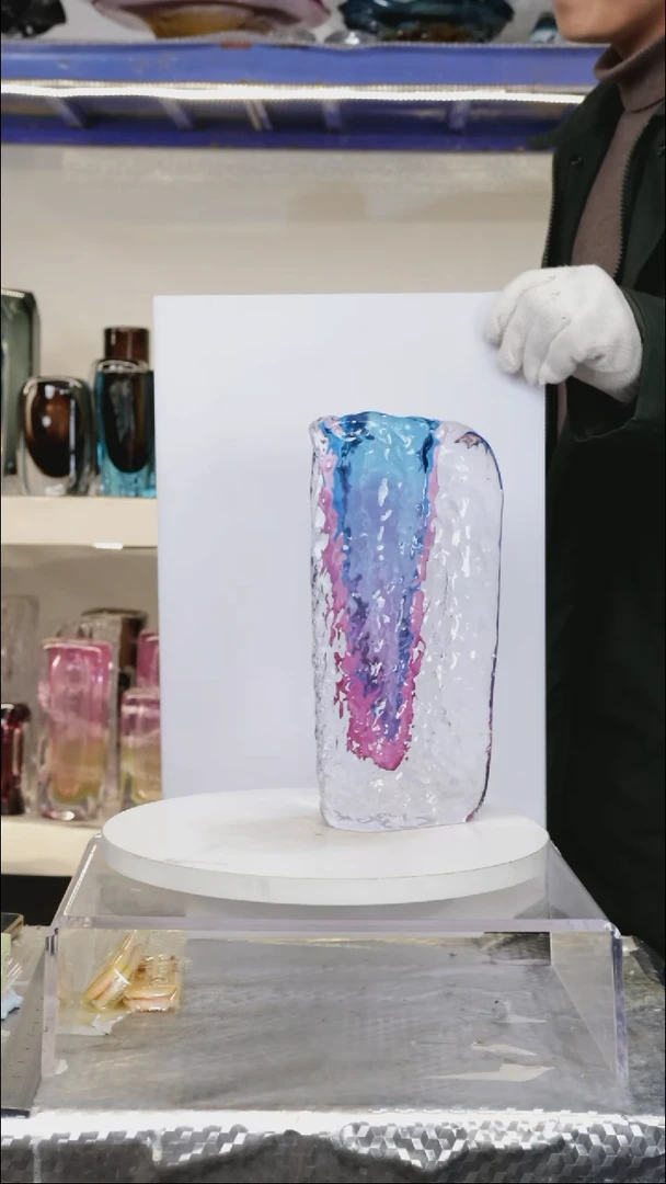 【闪购商品】琉璃【幻彩】高29精品琉璃正常手工痕迹