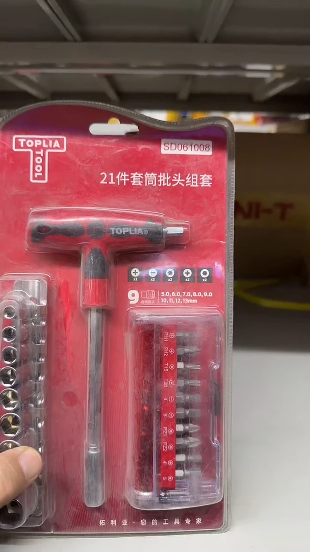 拓利亚SD061008一21件套筒批头组套