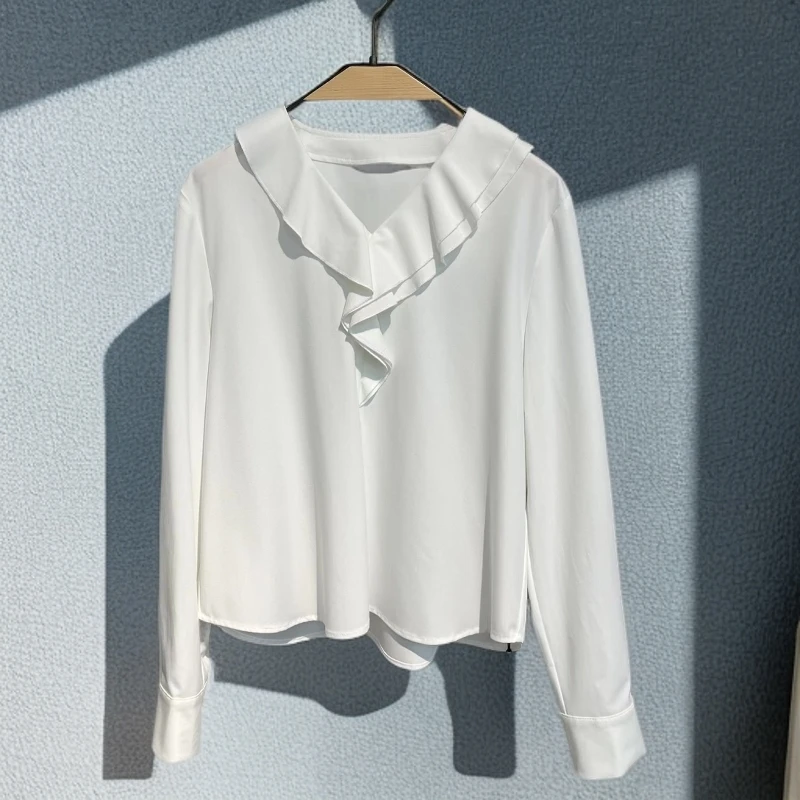 时尚休闲V领长袖T恤  JW52FS3984