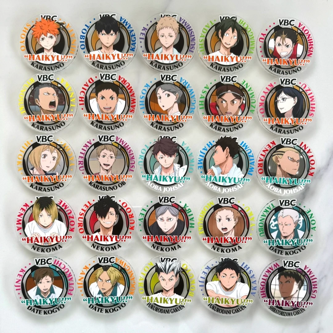 【排球少年】  VBC 亚克力吧唧徽章盲盒（默认待拆）