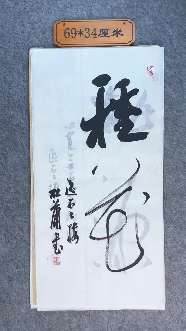 书法0024中书协  杜潇老师书法作品放大漏