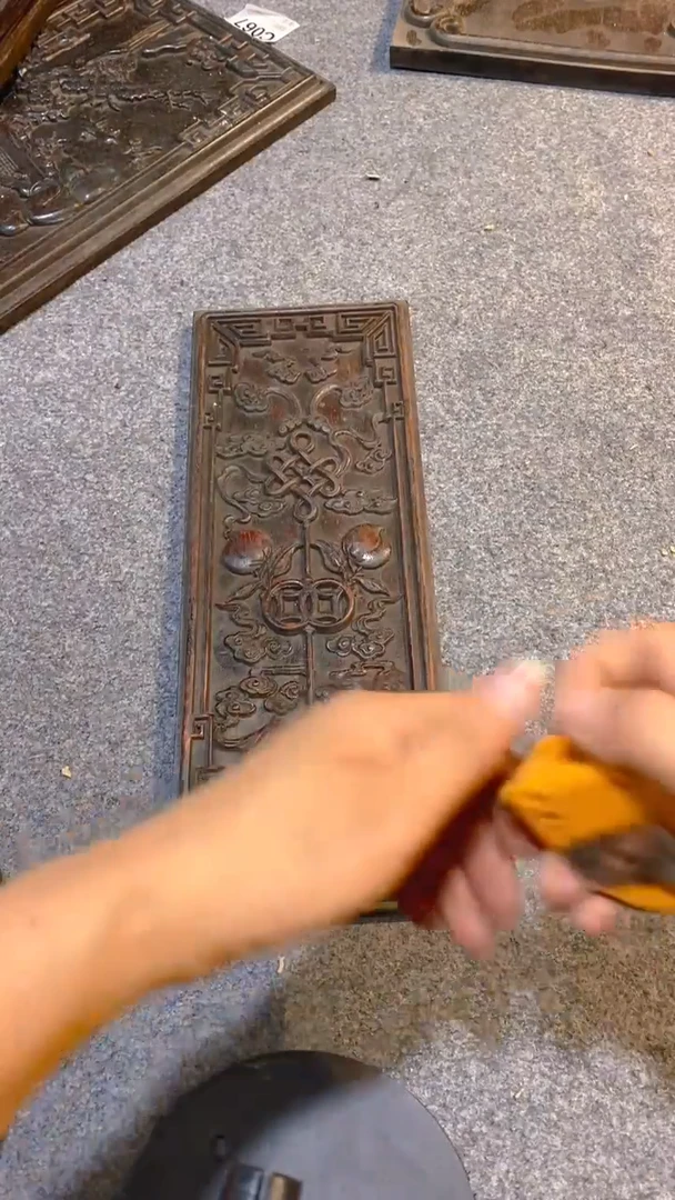 香榧木紫檀拆件雕刻板以直播间实物为准