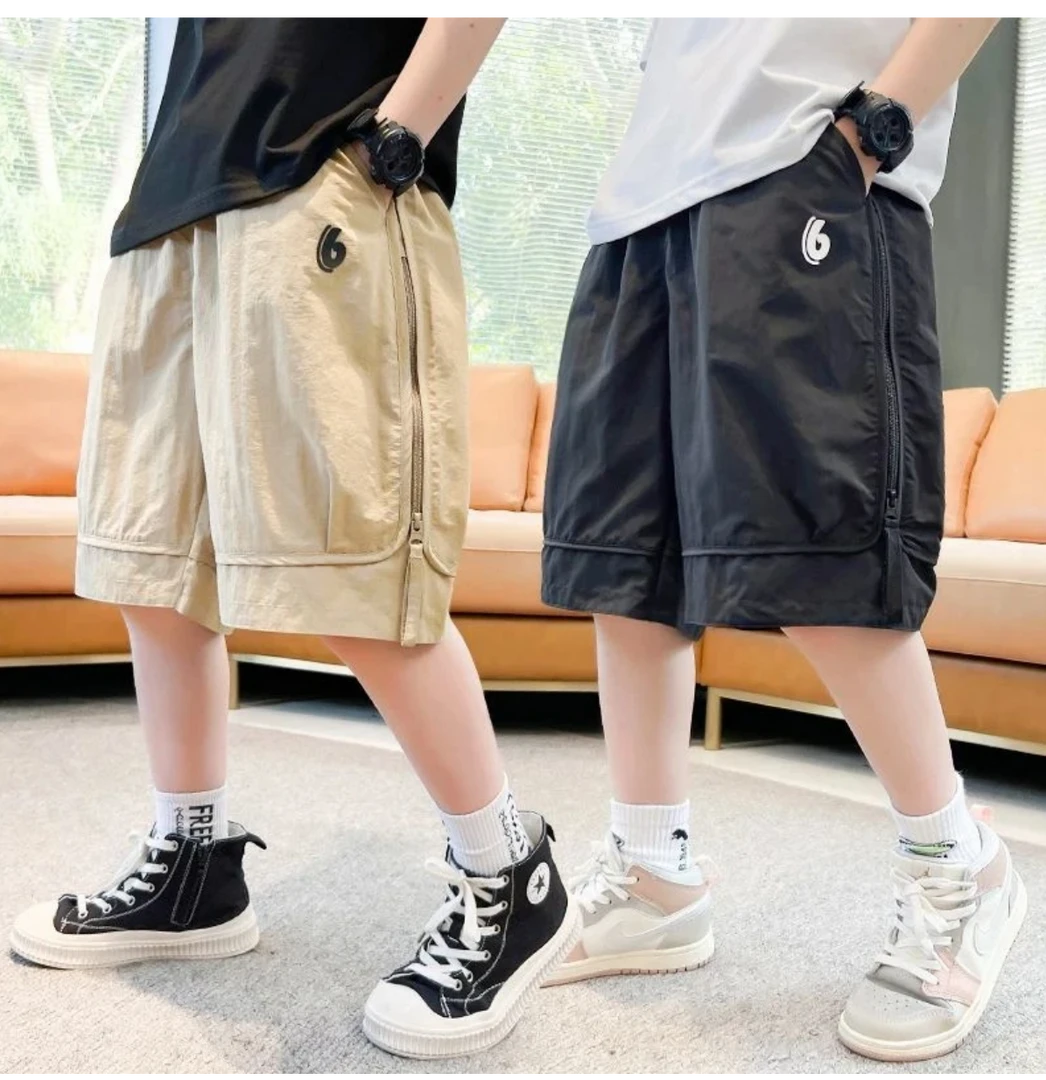 大童夏季新款儿童薄款宝宝工装中裤宽松男童男孩短裤中大夏装潮牌