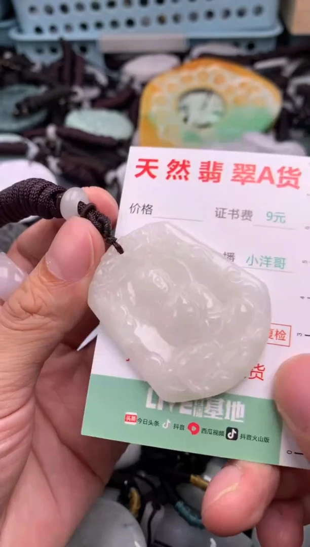 翡翠未镶嵌吊坠(不含链)1