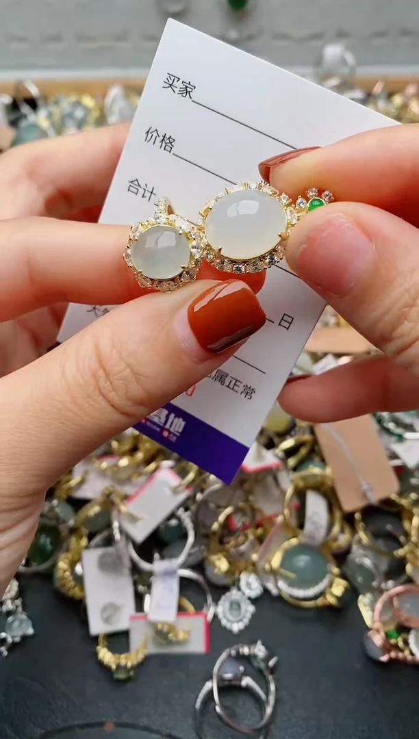 银S925镶嵌戒指翡翠.2655