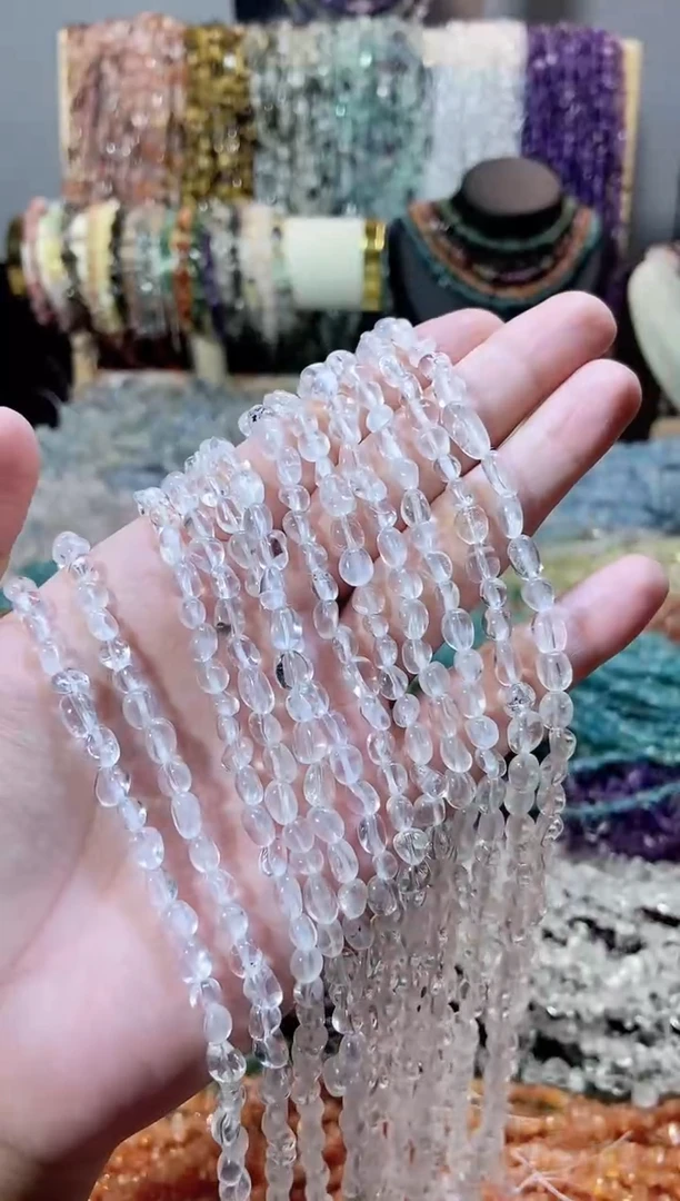 未镶嵌珠宝半成品水晶随行小白水晶