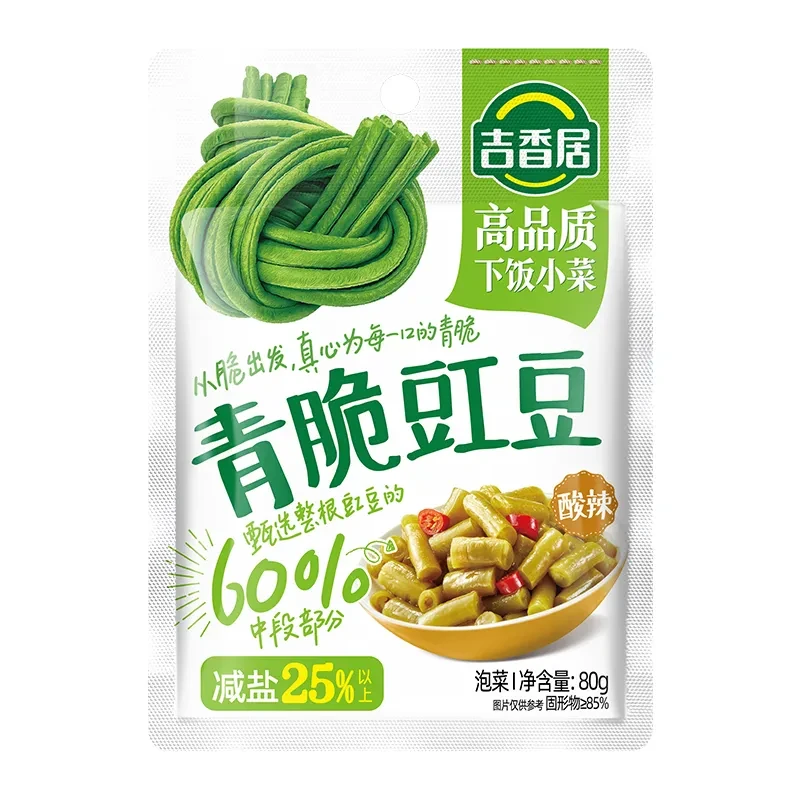 吉香居 酸辣青脆豇豆 80g/袋