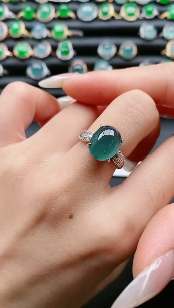 【闪购商品】翡翠戒指银S925镶嵌11111111111