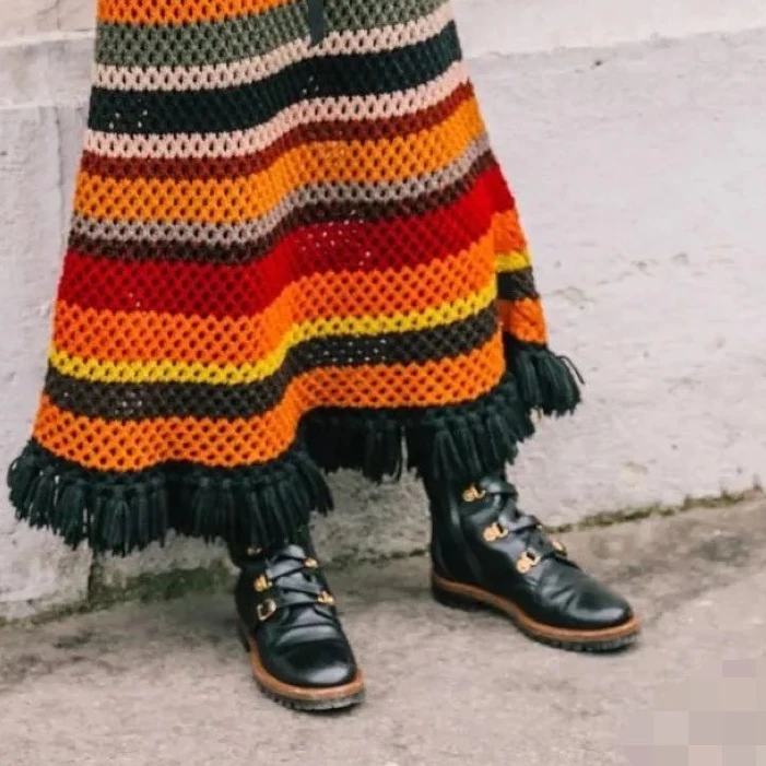 全新未使用 DIOR/迪奥 女士黑色金属高帮女靴牛皮搭金色扣 114634