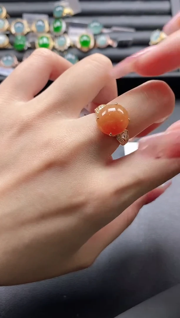 【闪购商品】翡翠戒指银S925镶嵌1111