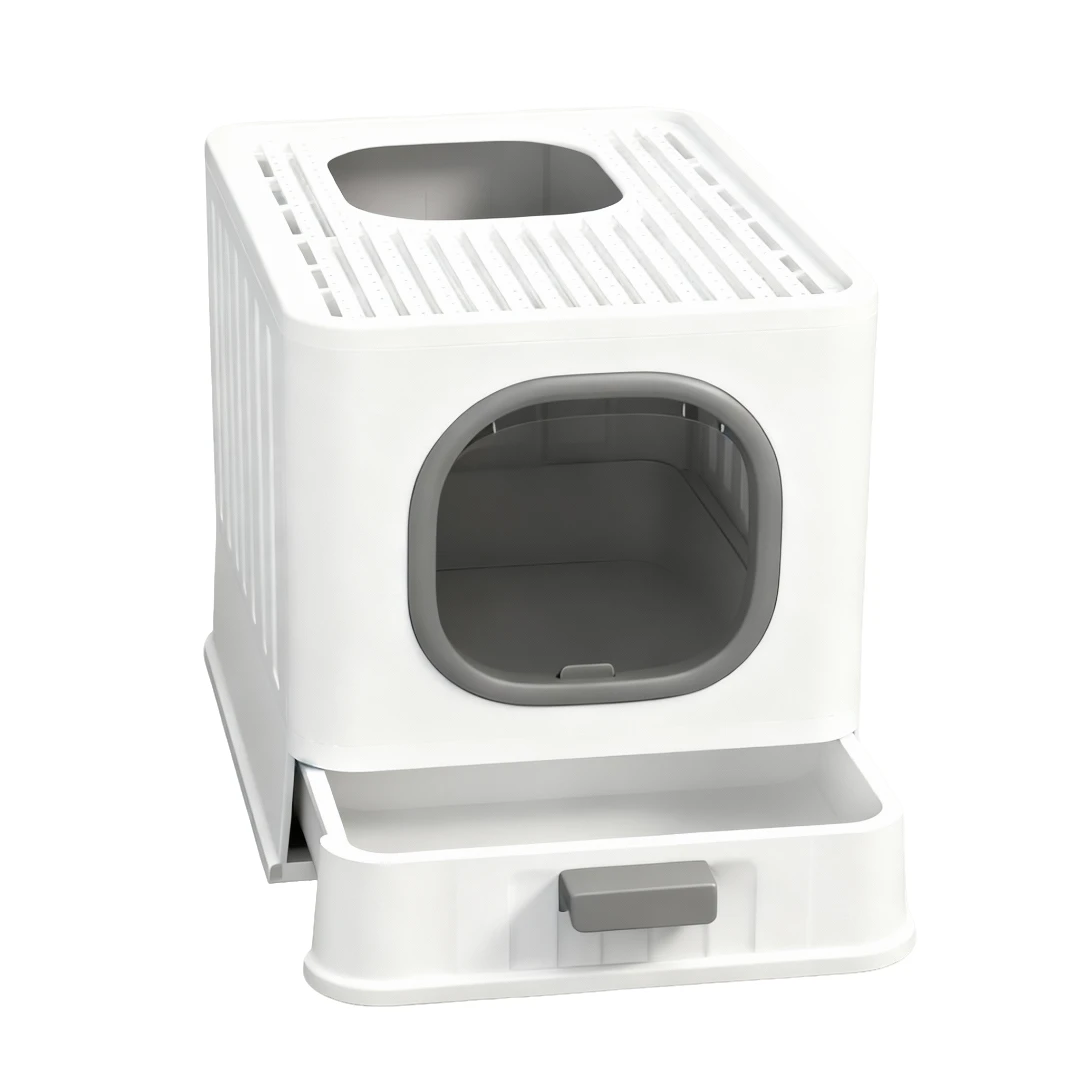 超大抽屉式猫砂盆全封闭加深防漏外溅猫咪用品专用猫砂盆超大号