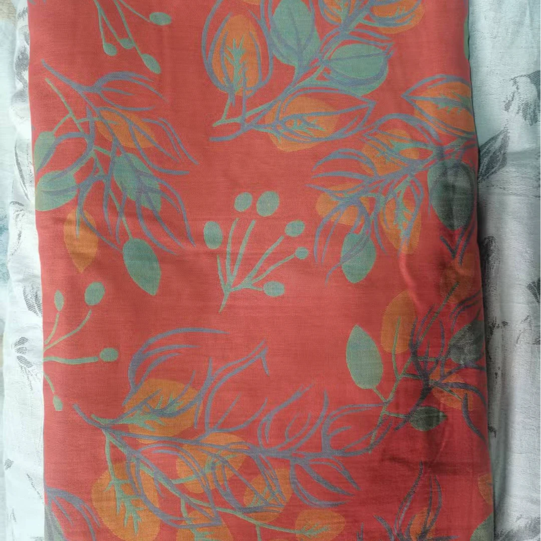 【叶生花】230*250全棉a类双层纱色织提花床单