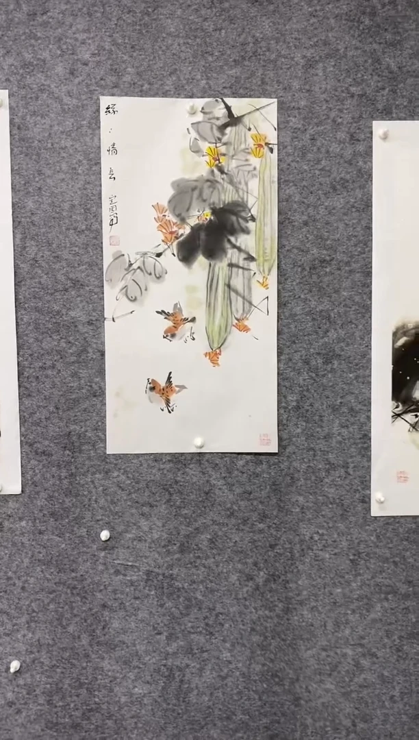 国画尚定固国画作品