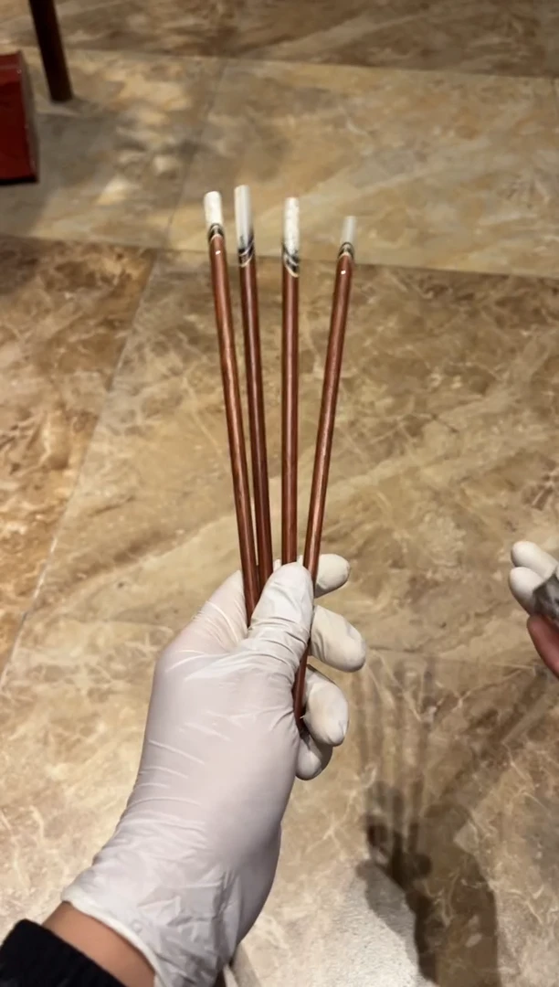 【闪购商品】瓷片手工红酸枝筷子（拍一发二）