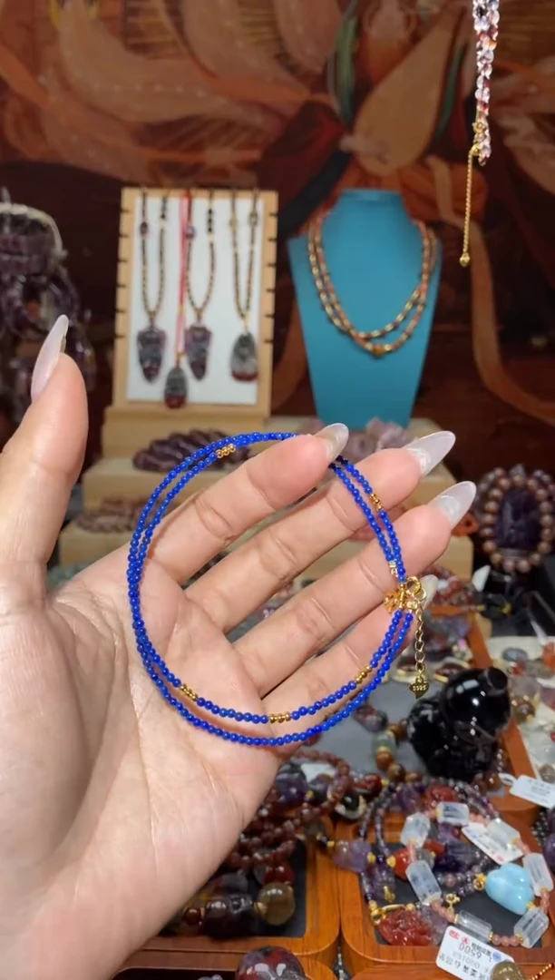 【闪购商品】青金石项链未镶嵌青金是万能链