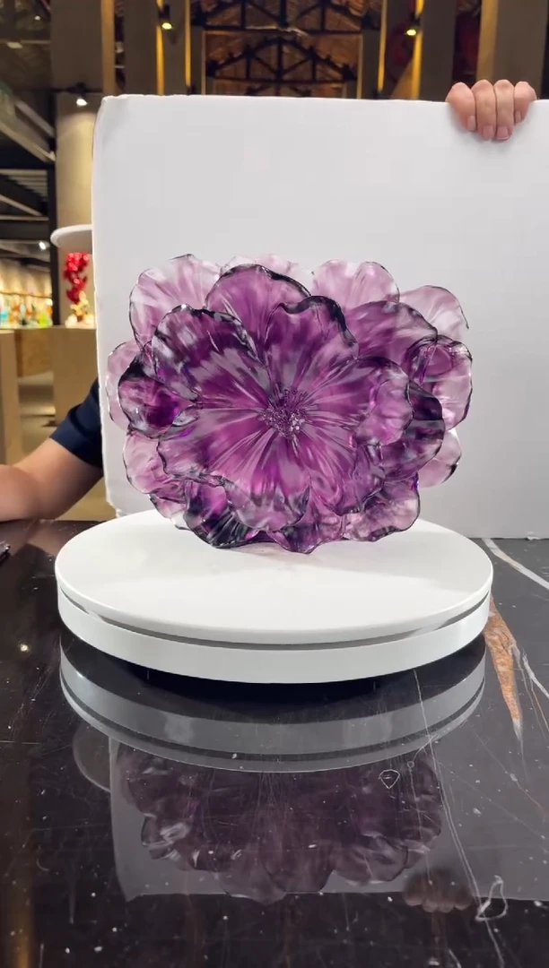 摆件紫罗兰山茶花
