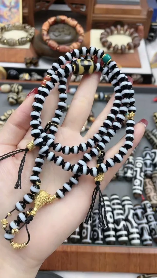 【闪购商品】玛瑙/玉髓珠珠未镶嵌坛城三眼宽线药师设计款