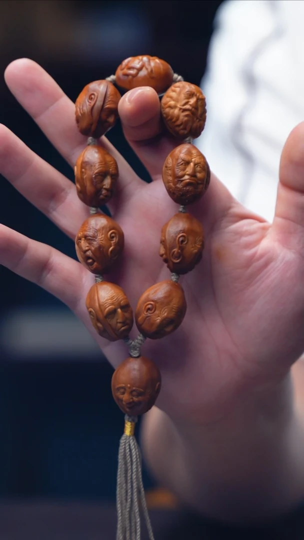手串/手链橄榄核双面浮雕罗汉