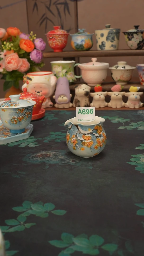 是泥吖  腊梅雪景公道杯696