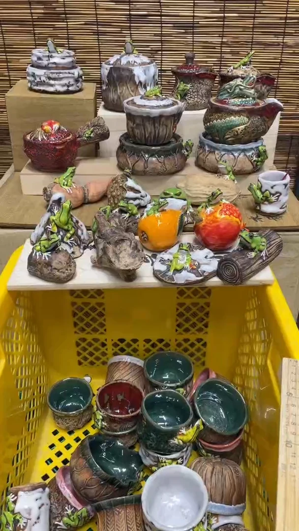 精美粗陶手工柴烧